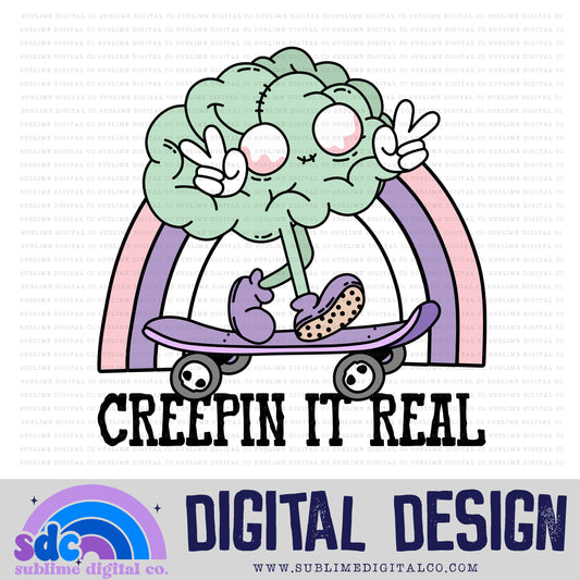 Creepin It Real • Pastel • Halloween • Spooky • Instant Download • Sublimation Design