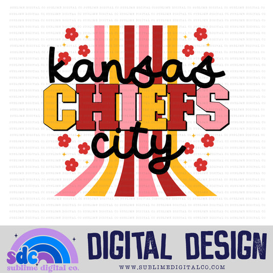 KCC Retro Floral • KC • Sports • Instant Download • Sublimation Design