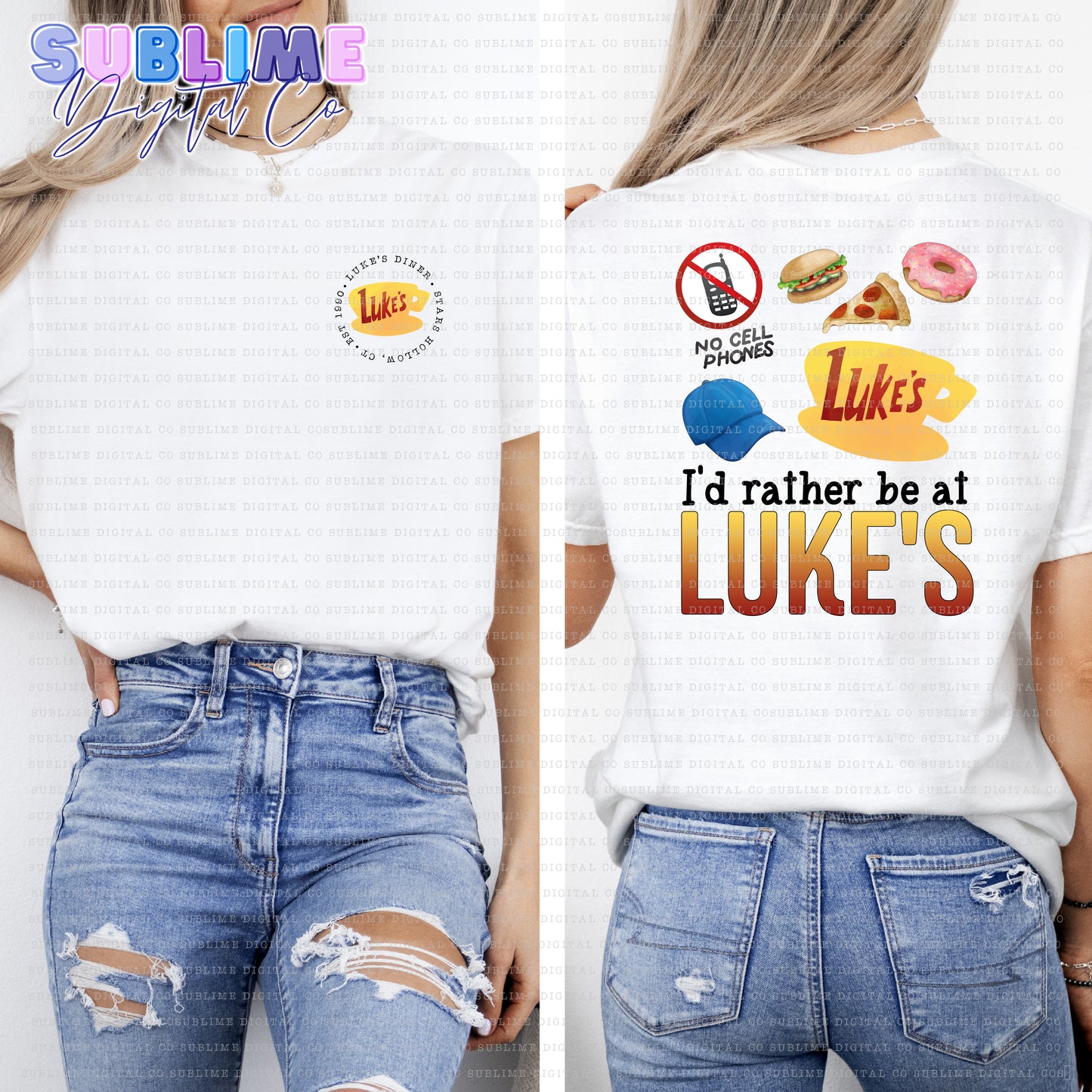 Lukes - Circle • Mom & Daughter • Instant Download • Sublimation Design