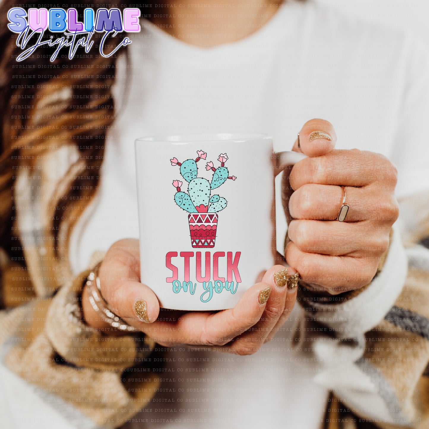 Stuck On You | Valentine's Day | Sublimation Design | Instant Download | PNG File