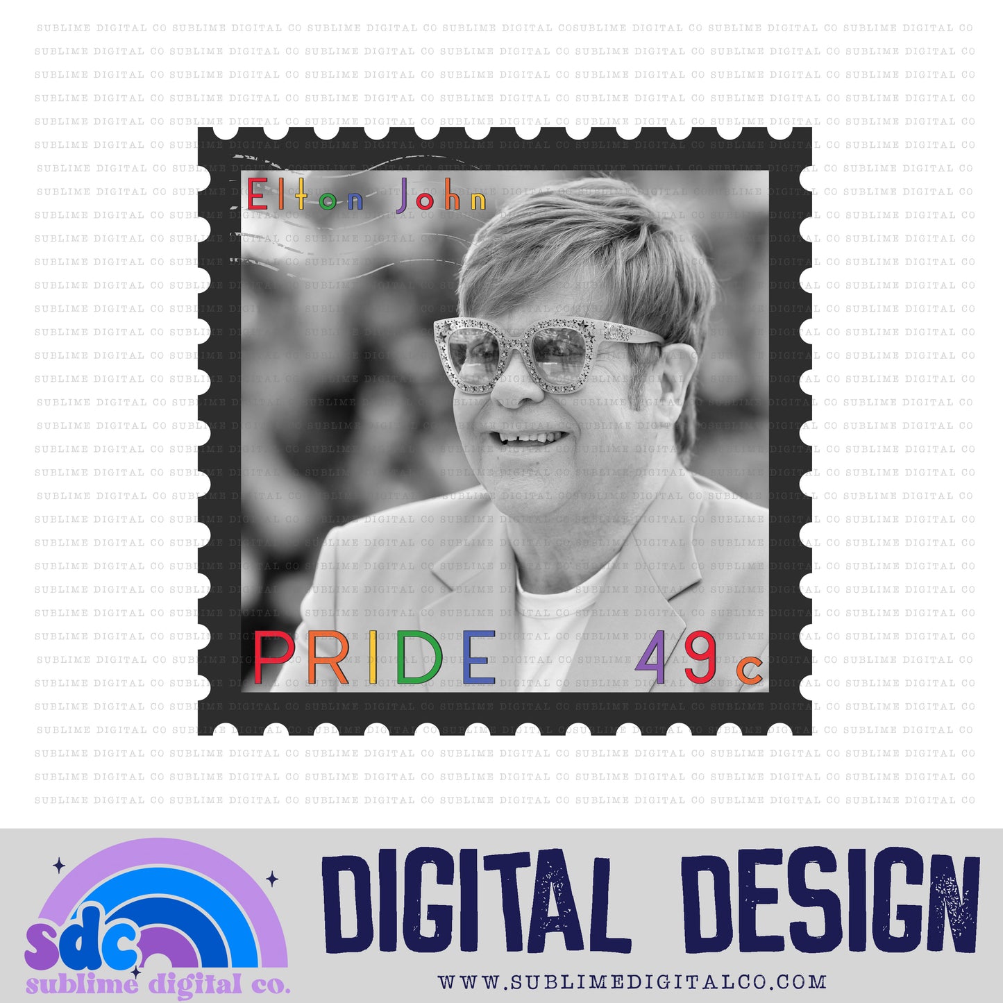 EJ Stamp • Pride • Instant Download • Sublimation Design