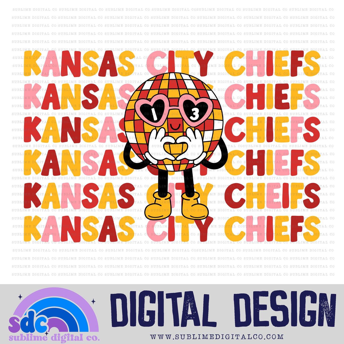 KCDisco • TS • Instant Download • Sublimation Design