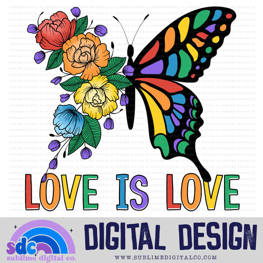 Love is Love - Butterfly • Pride • Instant Download • Sublimation Design