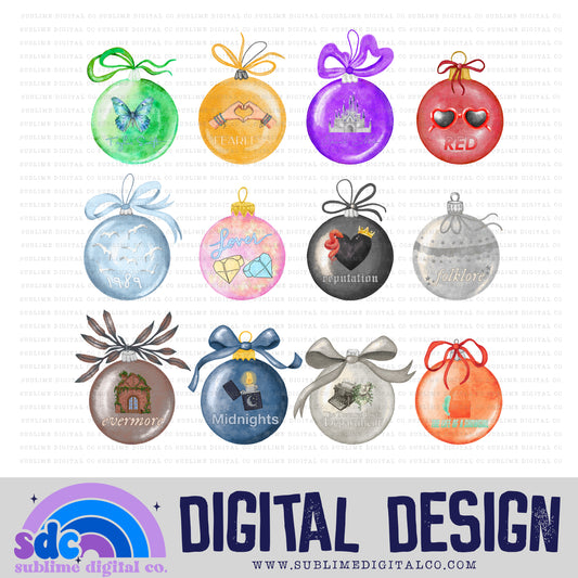 Ornaments • TS • Instant Download • Sublimation Design