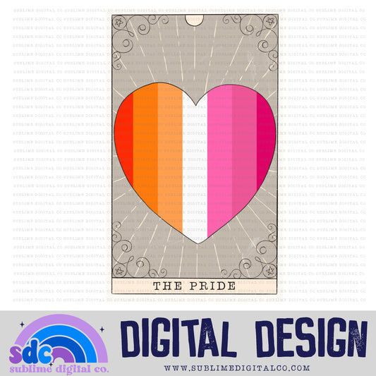 Lesbian Tarot Card • Pride • Instant Download • Sublimation Design