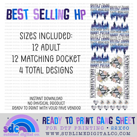 Best Selling Wizard • Premade Gang Sheets • Instant Download • Sublimation Design