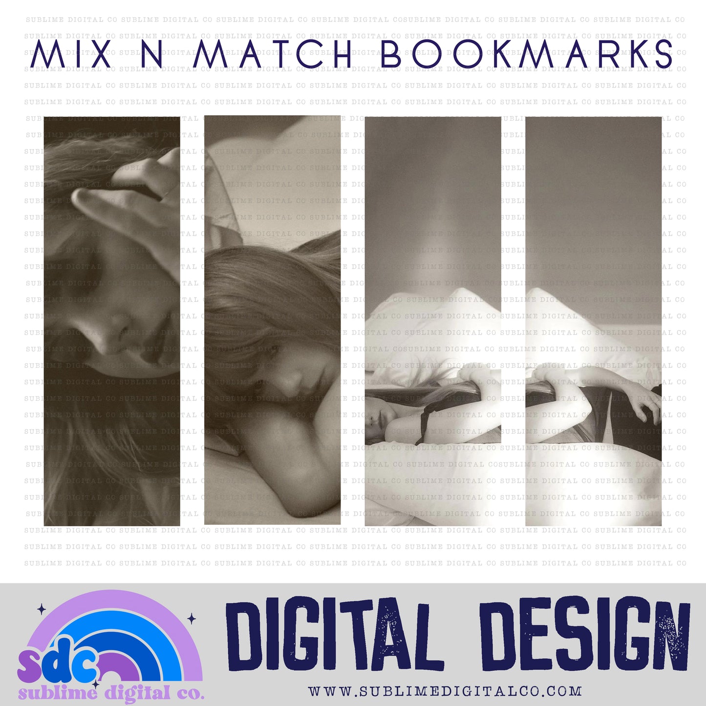 TS11TTPD Mix n Match Bookmark Bundle • TS • Instant Download • Sublimation Design