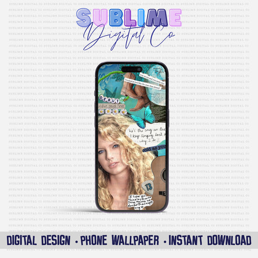 Debut • Phone Wallpaper Designs • Instant Download • Sublimation Design