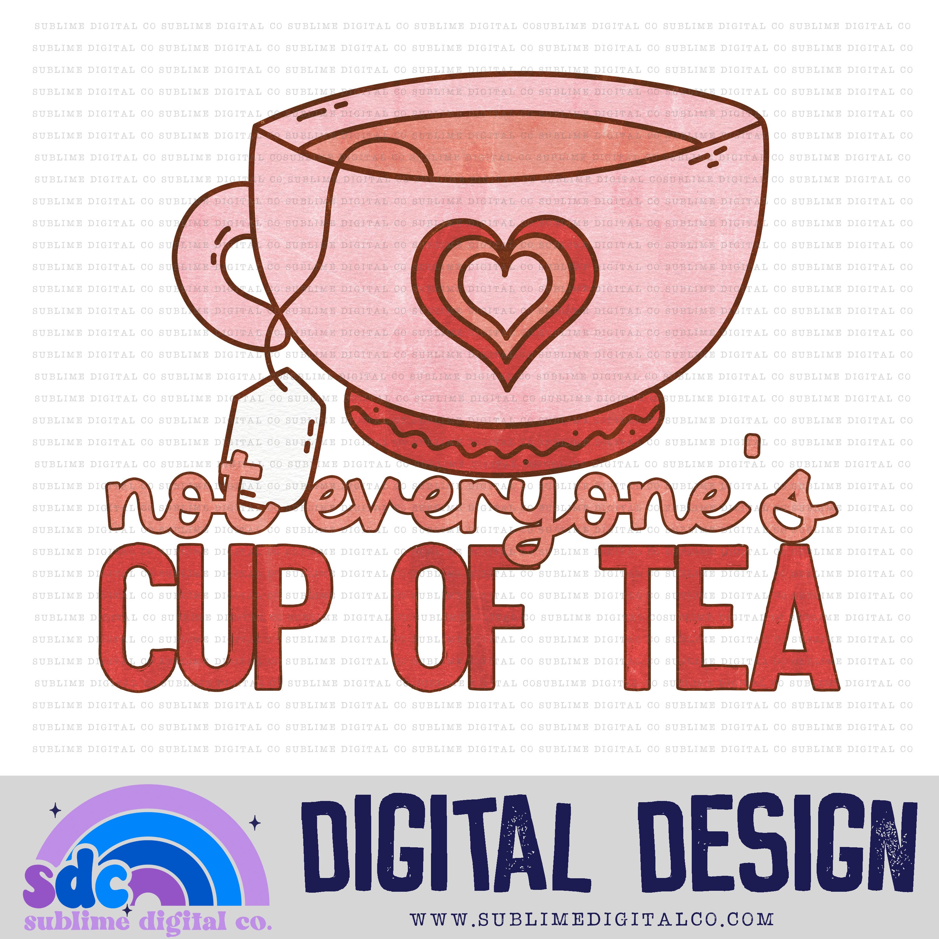 Cup Of Tea • Valentine’s Day • Instant Download • Sublimation Design ...