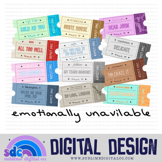 Emotionally Unavailable • TS • Instant Download • Sublimation Design