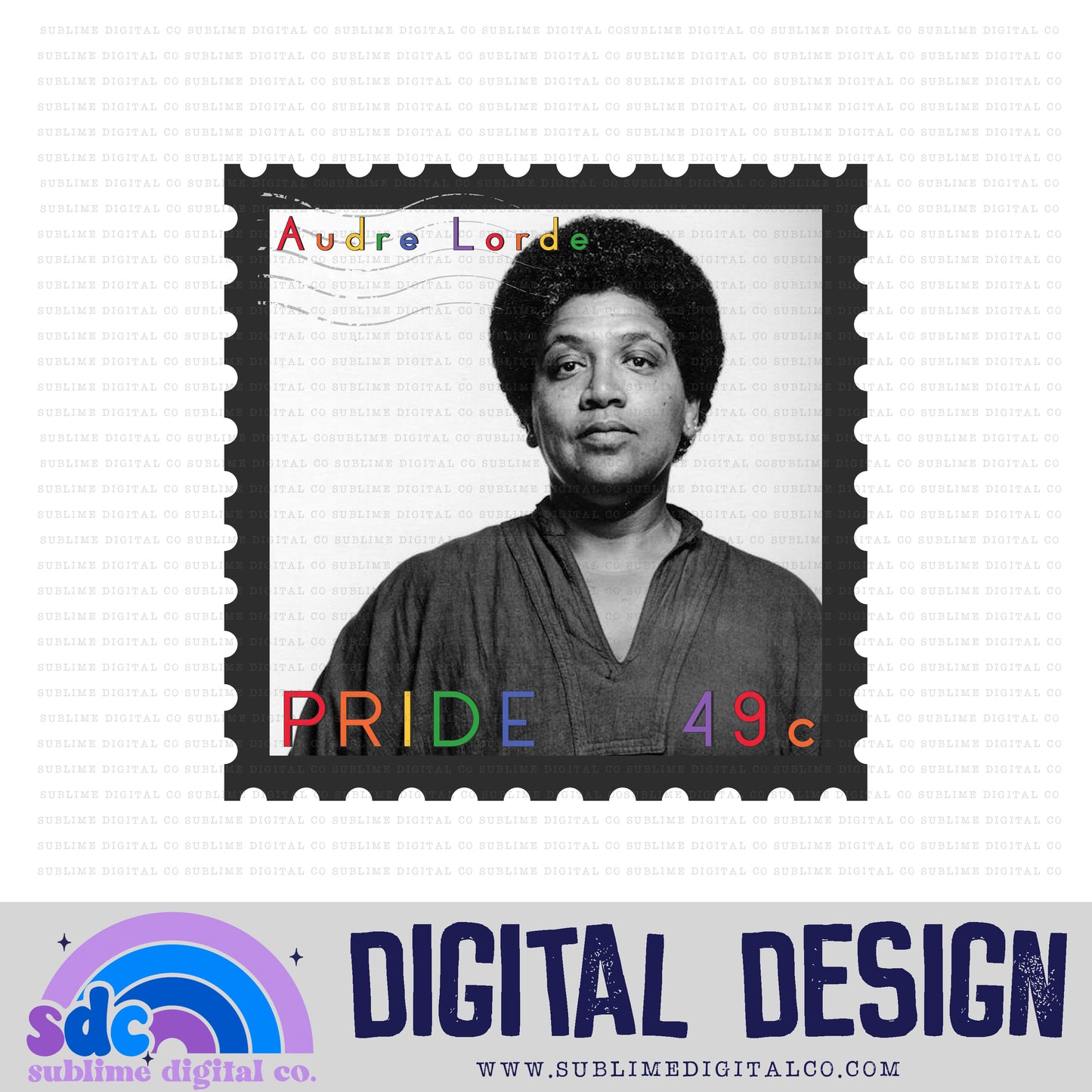 AL Stamp • Pride • Instant Download • Sublimation Design