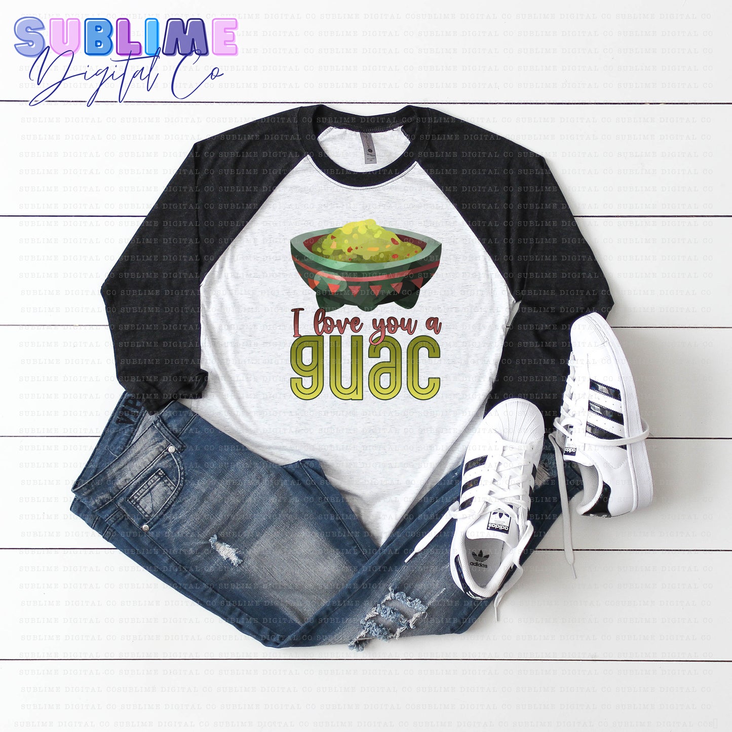 I Love You A Guac | Valentine's Day | Sublimation Design | Instant Download | PNG File