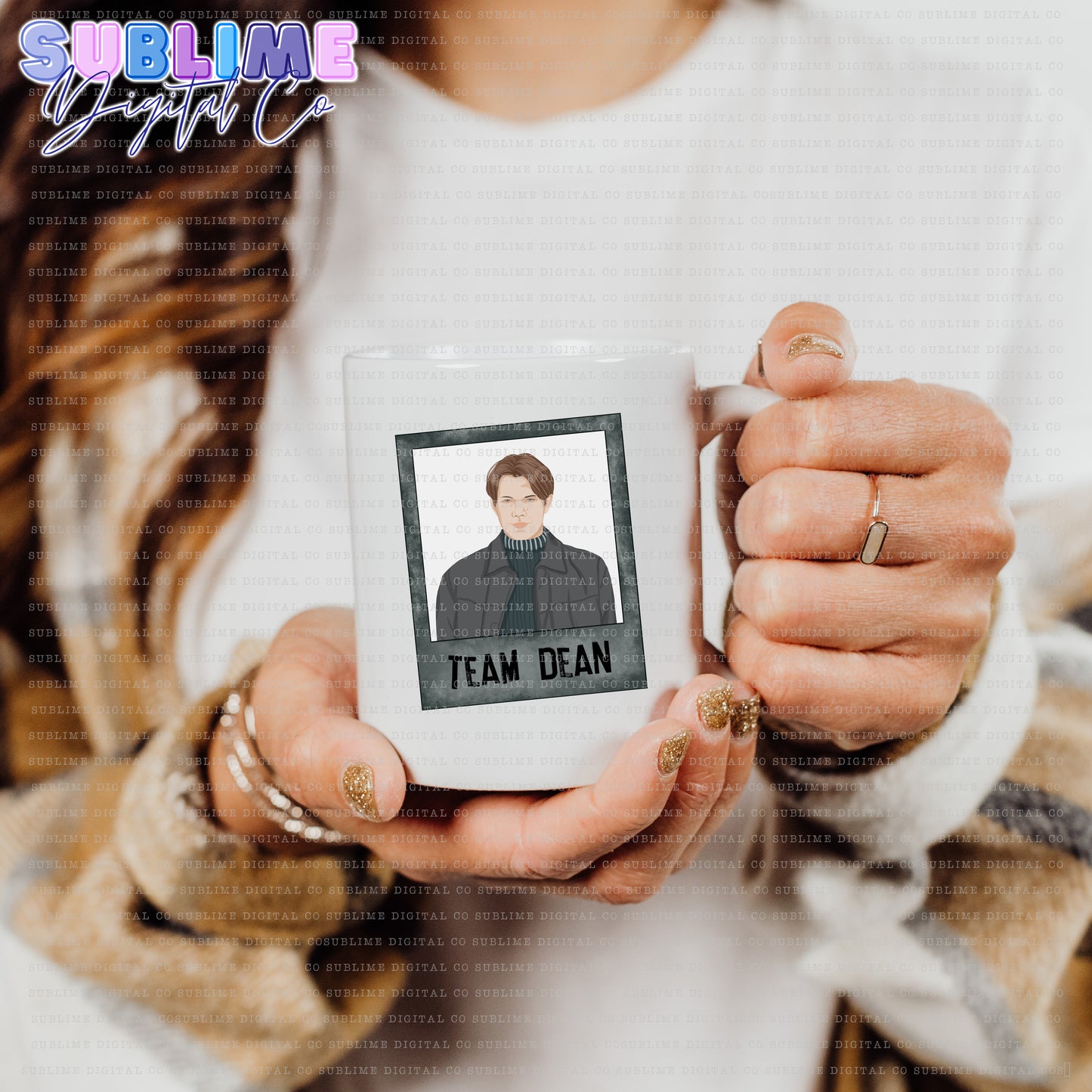 Dean - Frame • Mom & Daughter • Instant Download • Sublimation Design