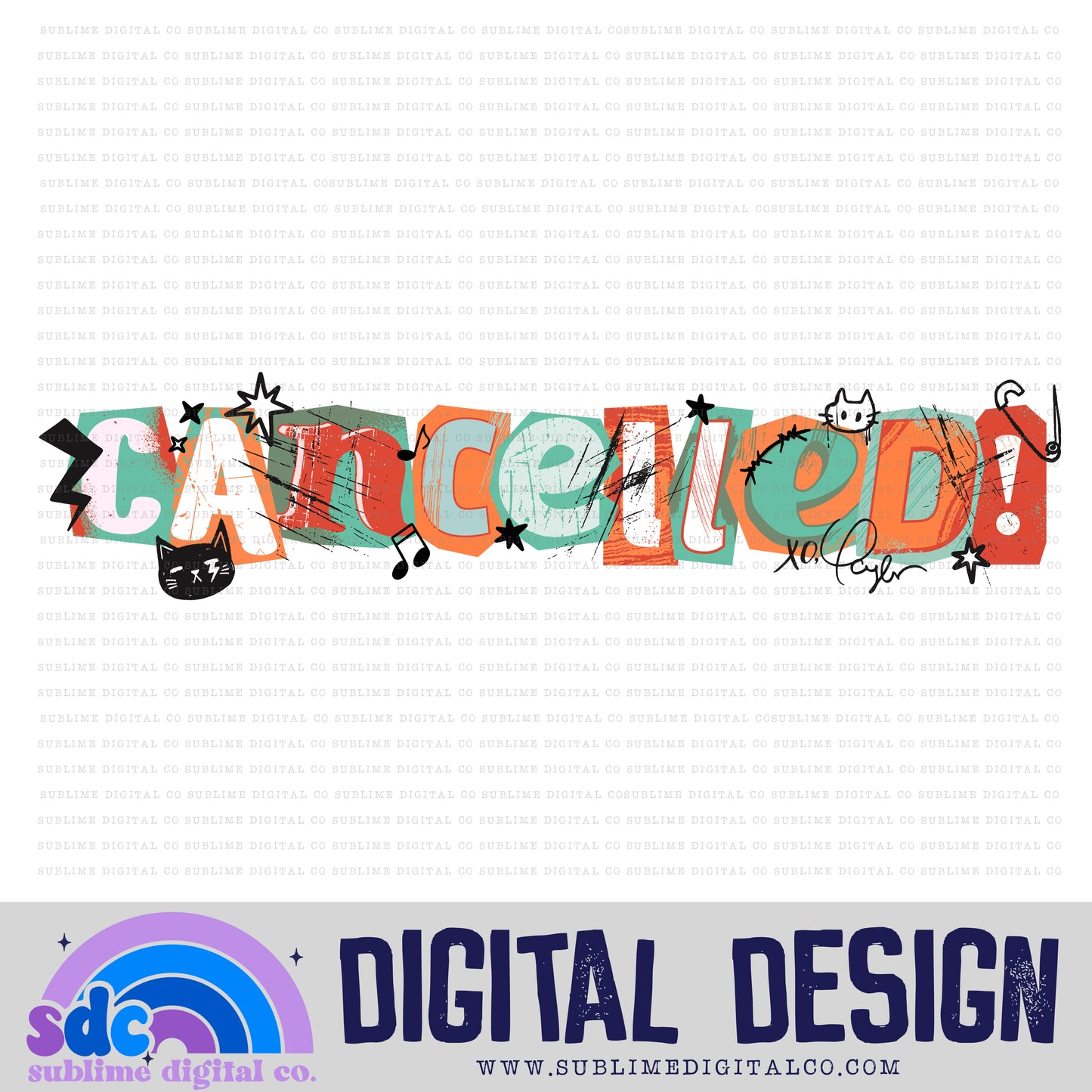 CNCLD • TS • Instant Download • Sublimation Design