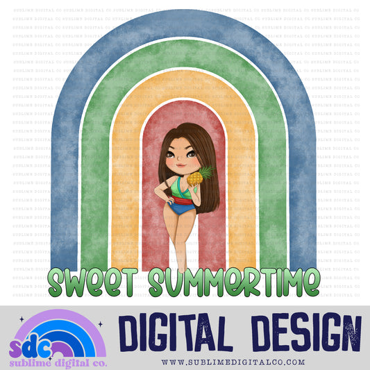Sweet Summertime 2 • Princess • Instant Download • Sublimation Design