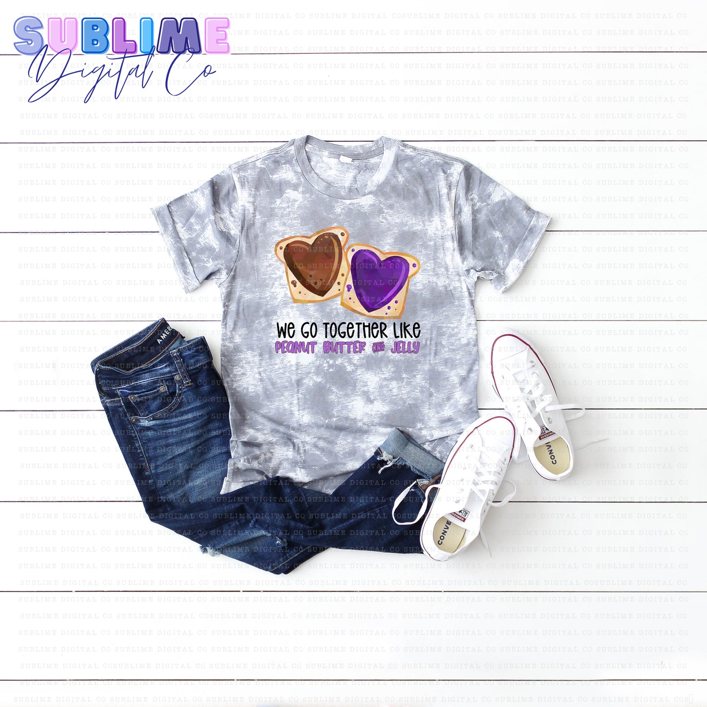 We Got Together Like PB&J | Valentine's Day | Sublimation Design | Instant Download | PNG File