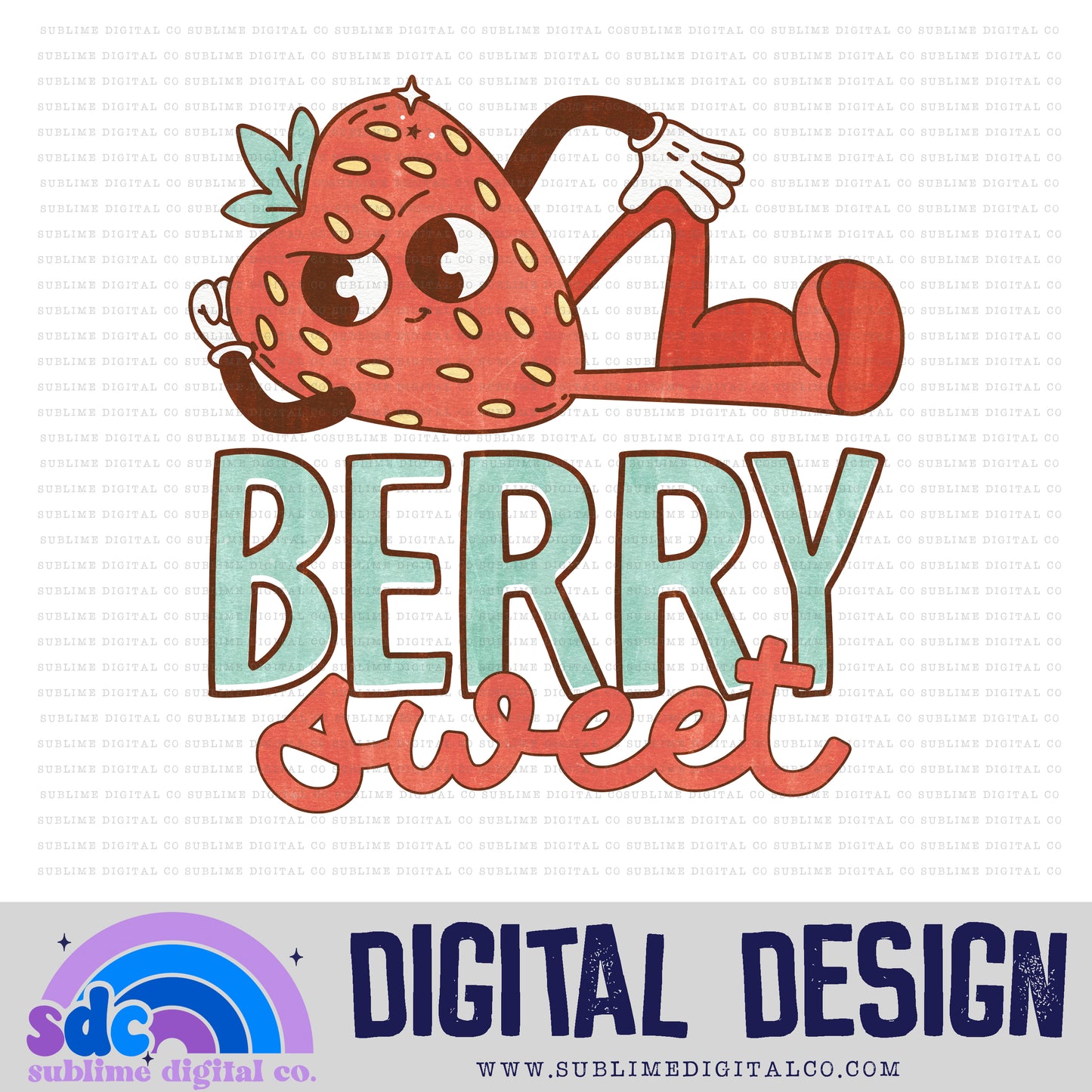 Berry Sweet • Valentine’s Day • Instant Download • Sublimation Design