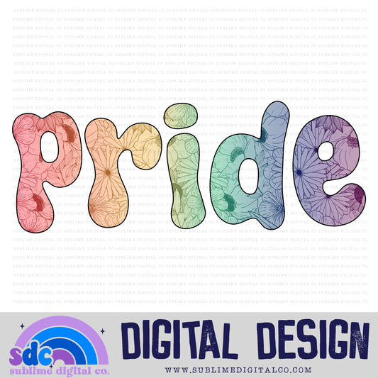 Pride - Rainbow Floral • Pride • Instant Download • Sublimation Design