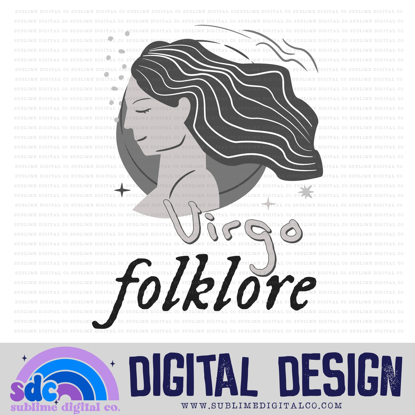 Virgo - Zodiac [2 Files] • TS • Instant Download • Sublimation Design