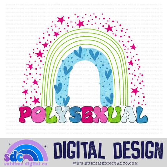 Poly Rainbow 2 • Pride • Instant Download • Sublimation Design