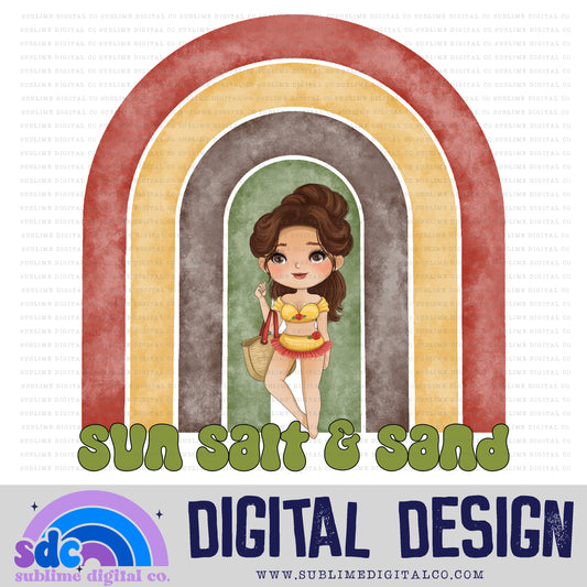 Sun Salt & Sand • Princess • Instant Download • Sublimation Design
