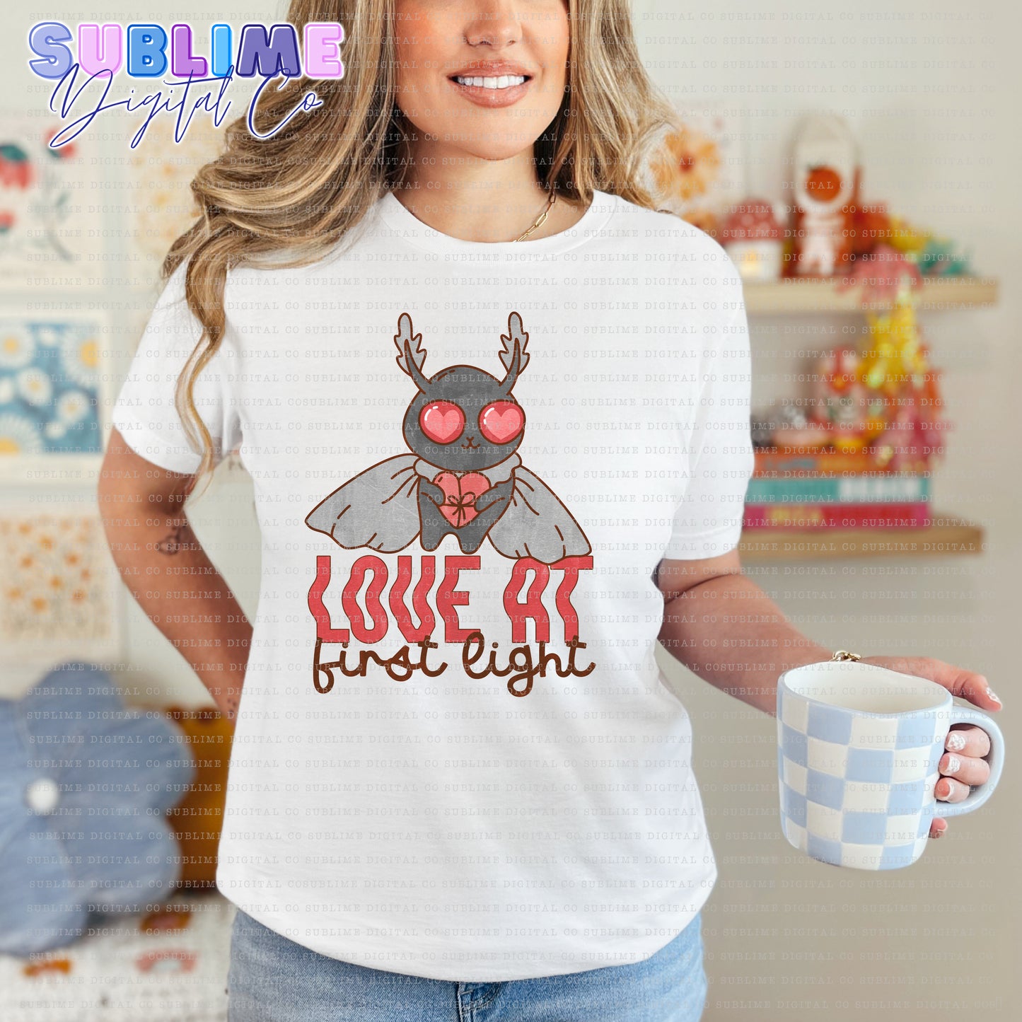 Love At First Light • Valentine’s Day • Instant Download • Sublimation Design