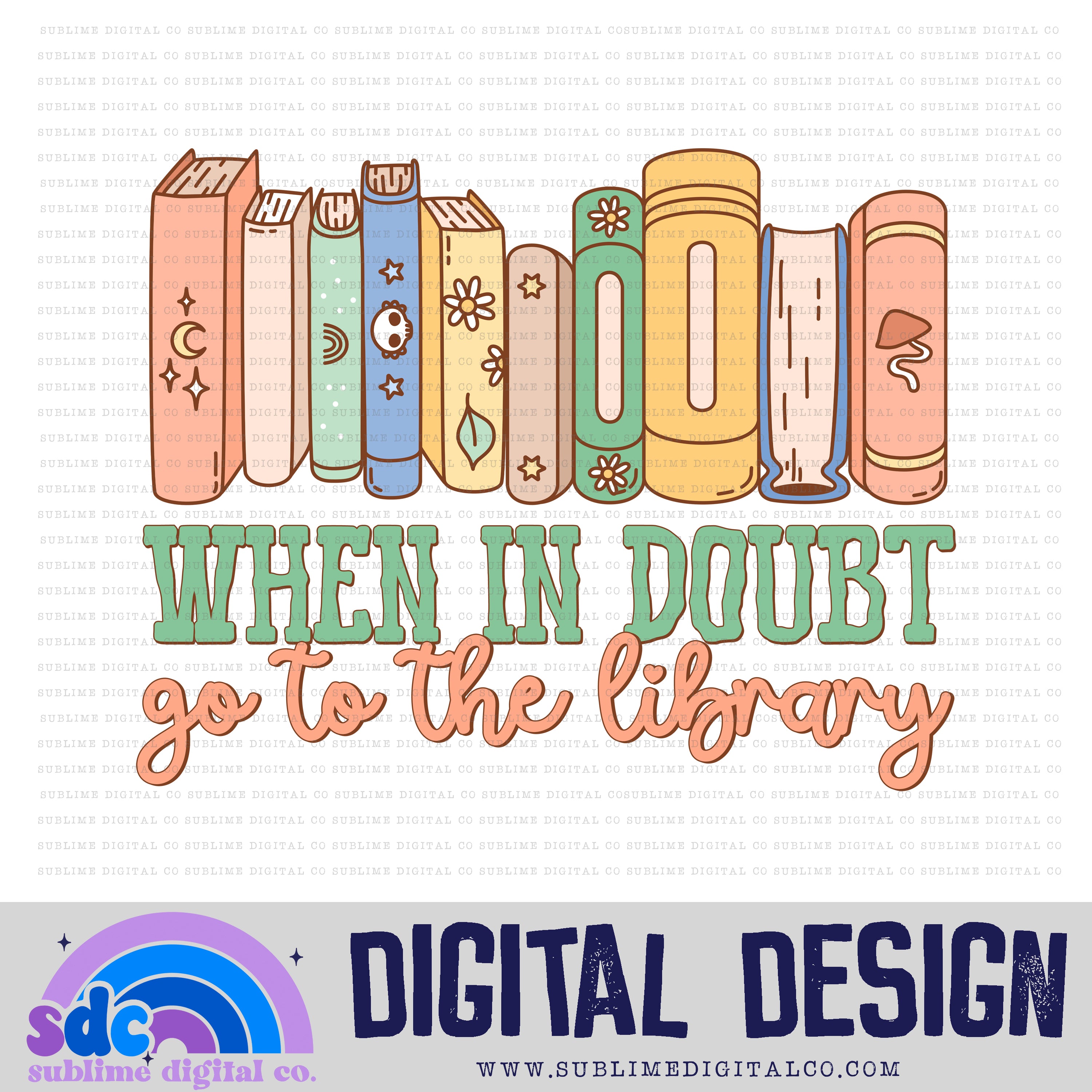 Library Sublime Library • Retro • Wizards • Instant Download • Sublimation Design ...