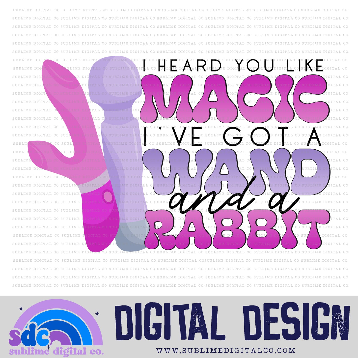 Wand Rabbit • MWP • Instant Download • Sublimation Design