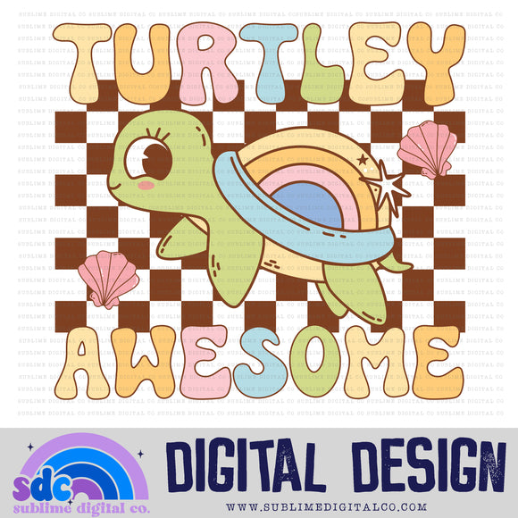 Turtley Awesome • Summer • Instant Download • Sublimation Design