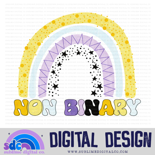 Non-Binary Rainbow • Pride • Instant Download • Sublimation Design