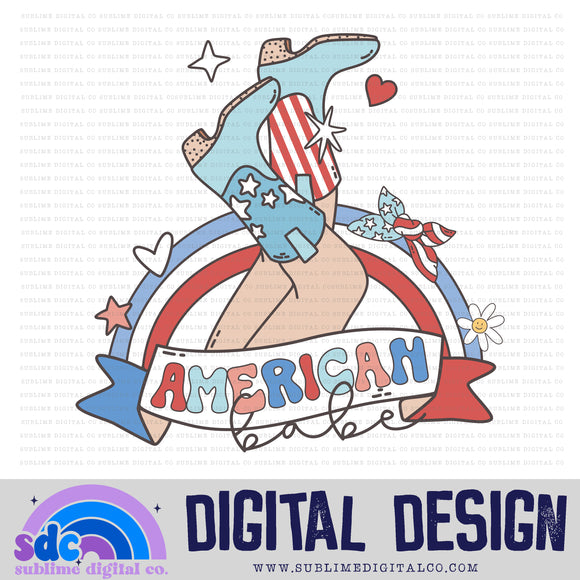 American Babe • 4th of July • Summer • Instant Download • Sublimation Design
