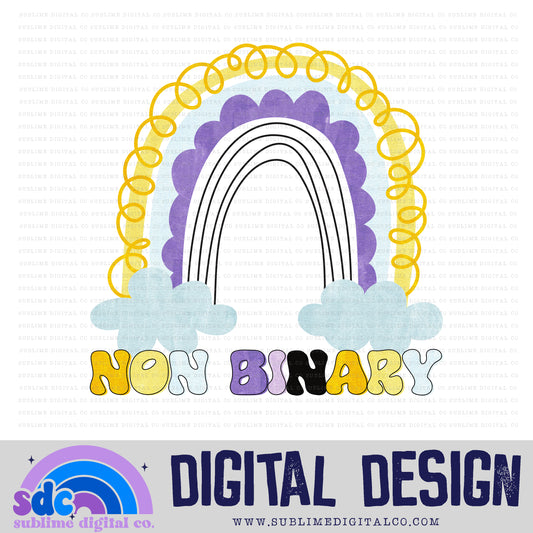 Non-Binary Rainbow 2 • Pride • Instant Download • Sublimation Design