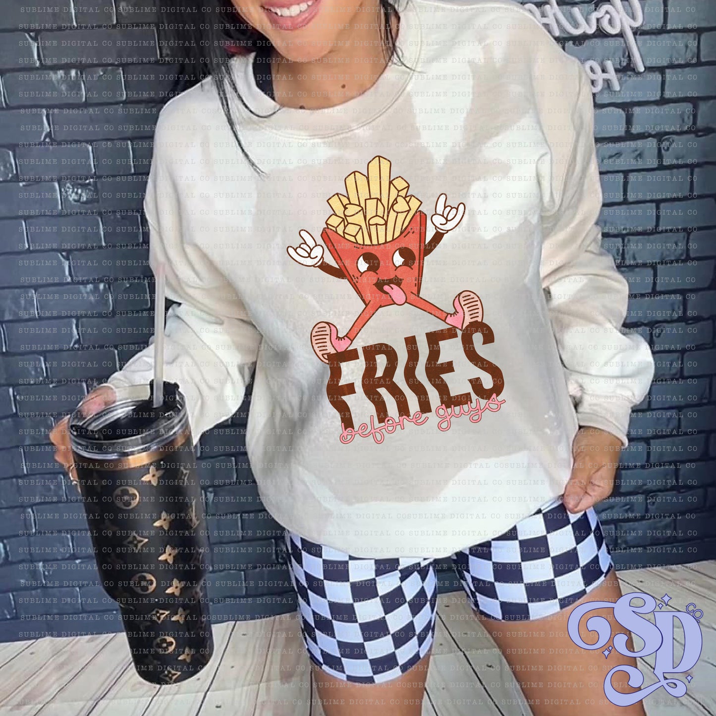 Fries • Valentine’s Day • Instant Download • Sublimation Design