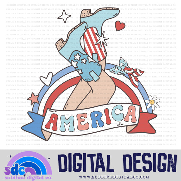 America • 4th of July • Summer • Instant Download • Sublimation Design