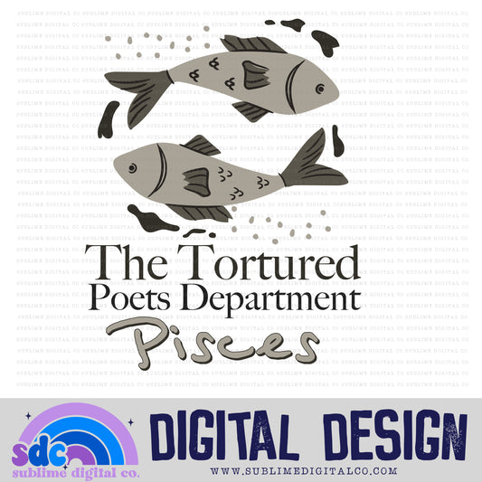 Pisces - Zodiac [2 Files] • TS • Instant Download • Sublimation Design