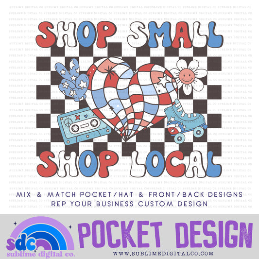 4th of July Bright • Pocket/Hat Design • Rep Your Business • Instant Download • Sublimation Design