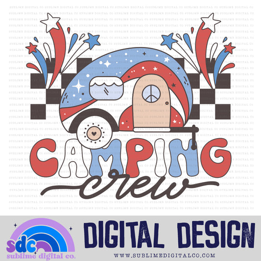 Camping Crew • 4th of July • Summer • Instant Download • Sublimation Design