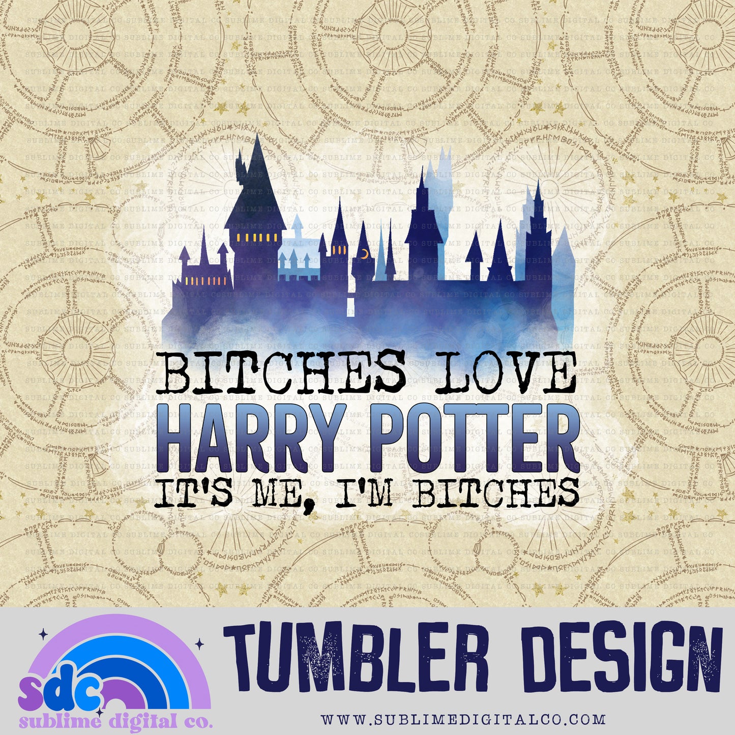 BLHP, IMIB • Wizard • Tumbler Designs • Instant Download • Sublimation Design