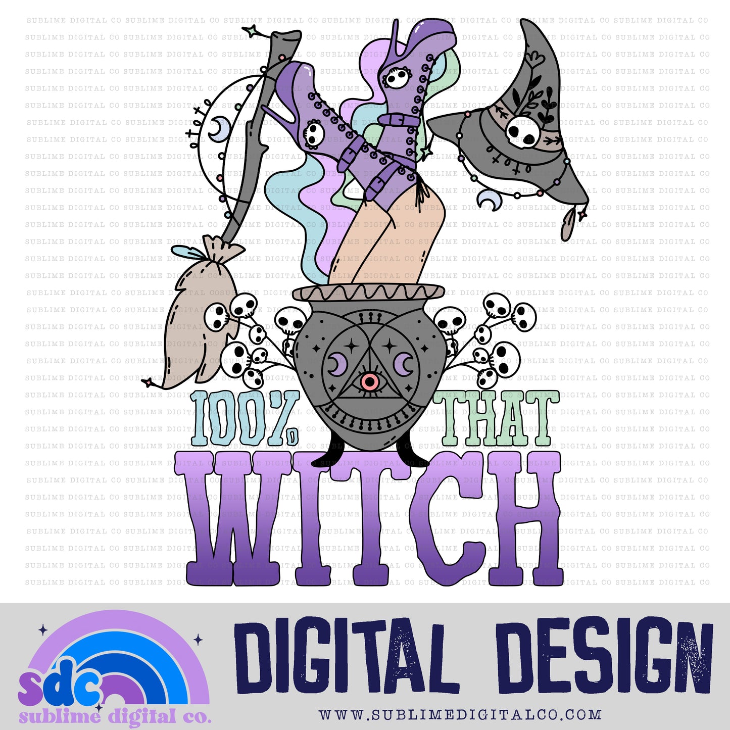 100% • Pastel • Halloween • Spooky • Instant Download • Sublimation Design