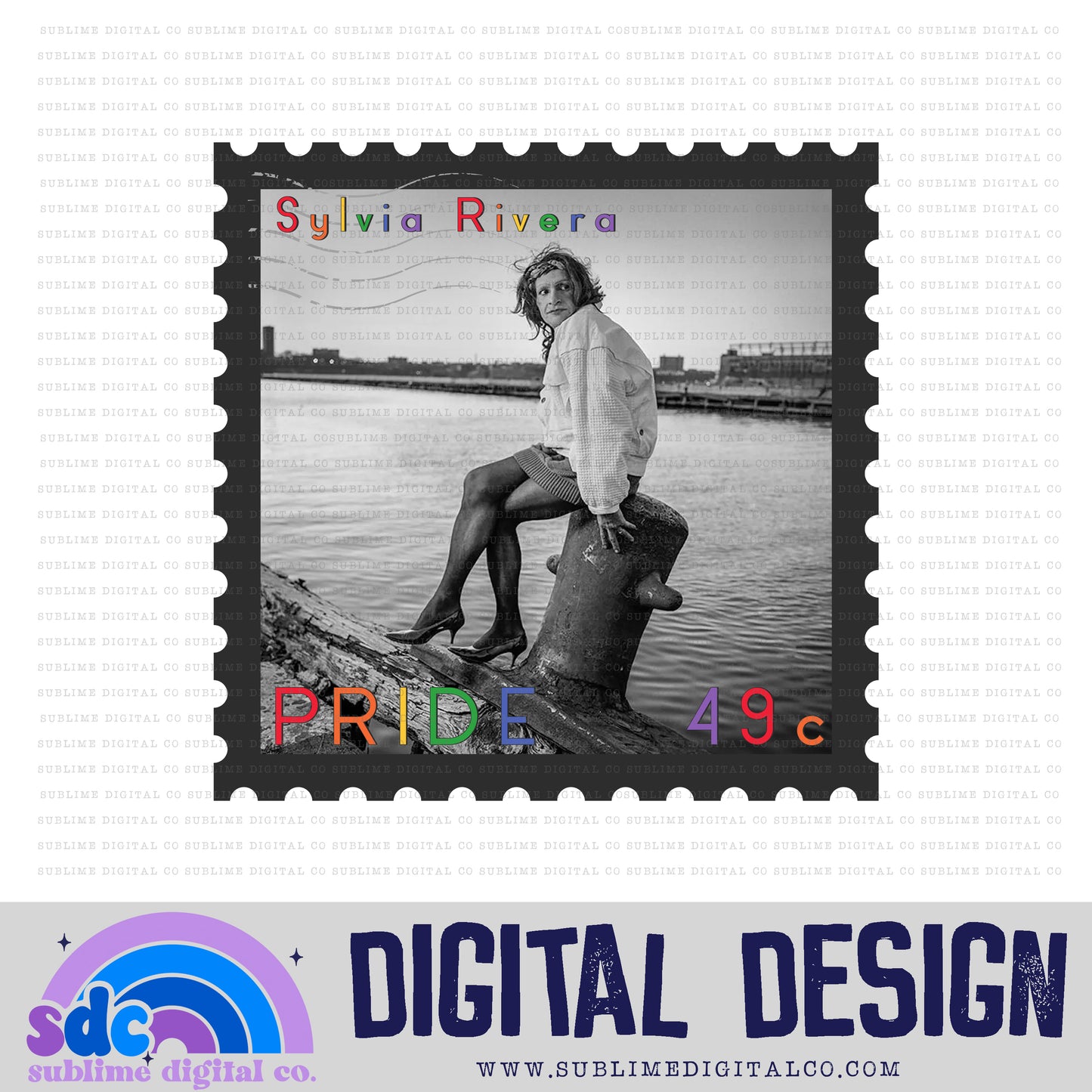 SR Stamp • Pride • Instant Download • Sublimation Design