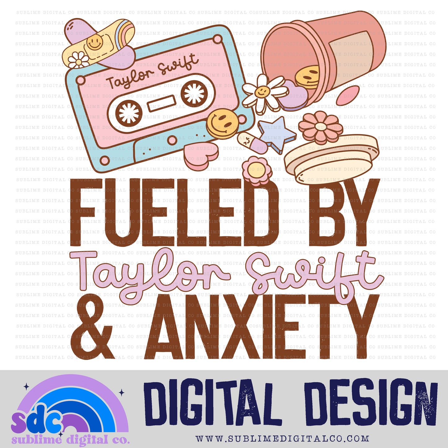 TS & Anxiety • TS • Instant Download • Sublimation Design