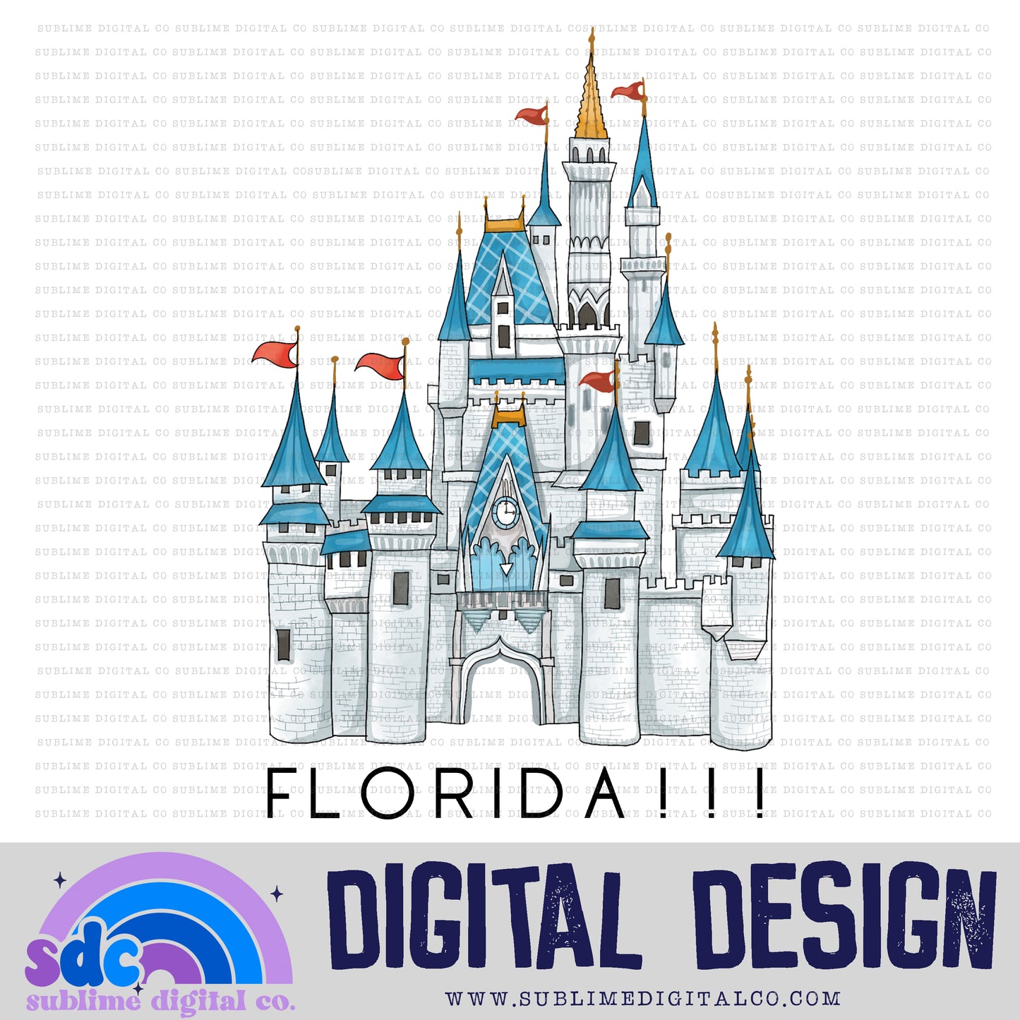 FL Castle • TS • Instant Download • Sublimation Design