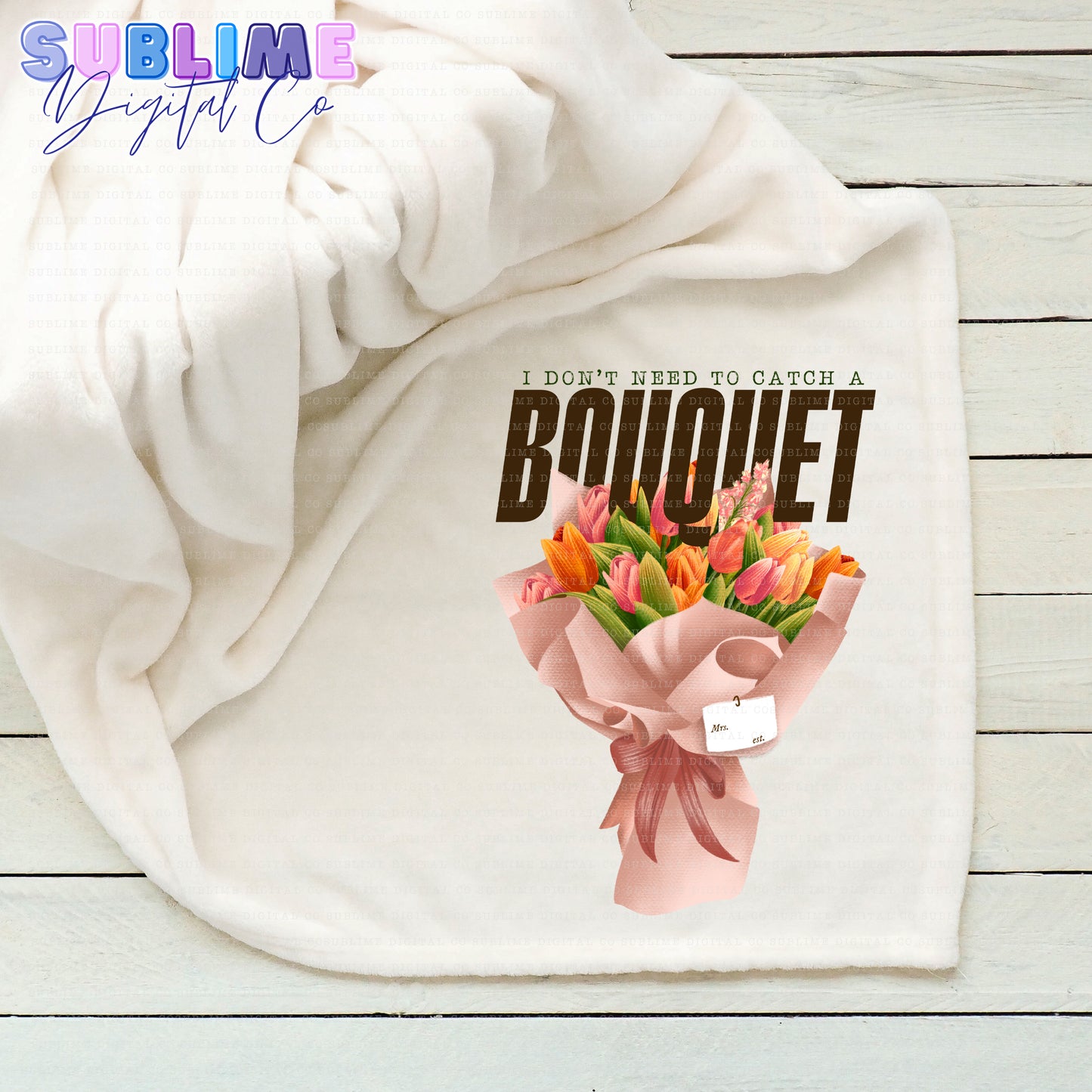 Bouquet • TS • Instant Download • Sublimation Design
