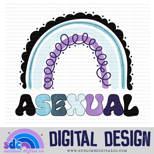 Asexual Rainbow • Pride • Instant Download • Sublimation Design