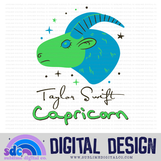 Capricorn - Zodiac [2 Files] • TS • Instant Download • Sublimation Design
