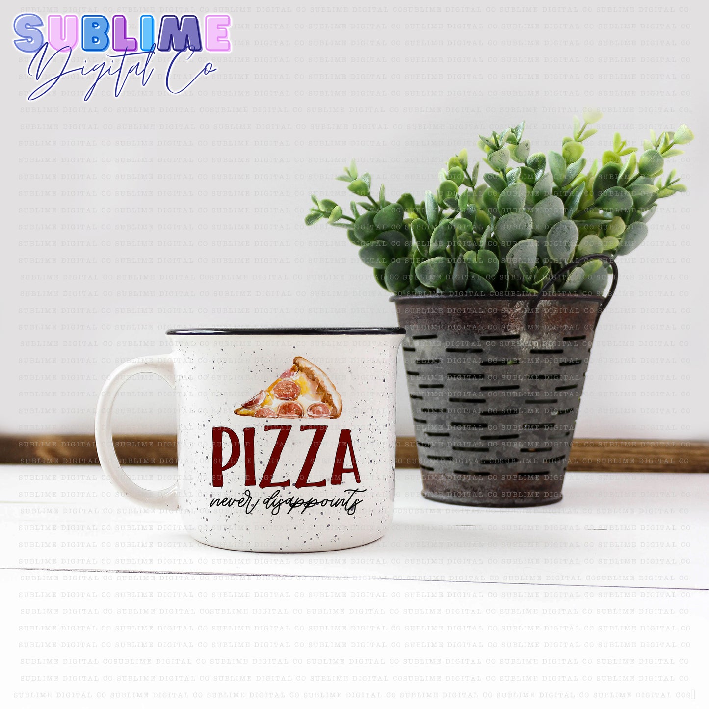 Pizza Never Disappoints • Mom & Daughter • Instant Download • Sublimation Design