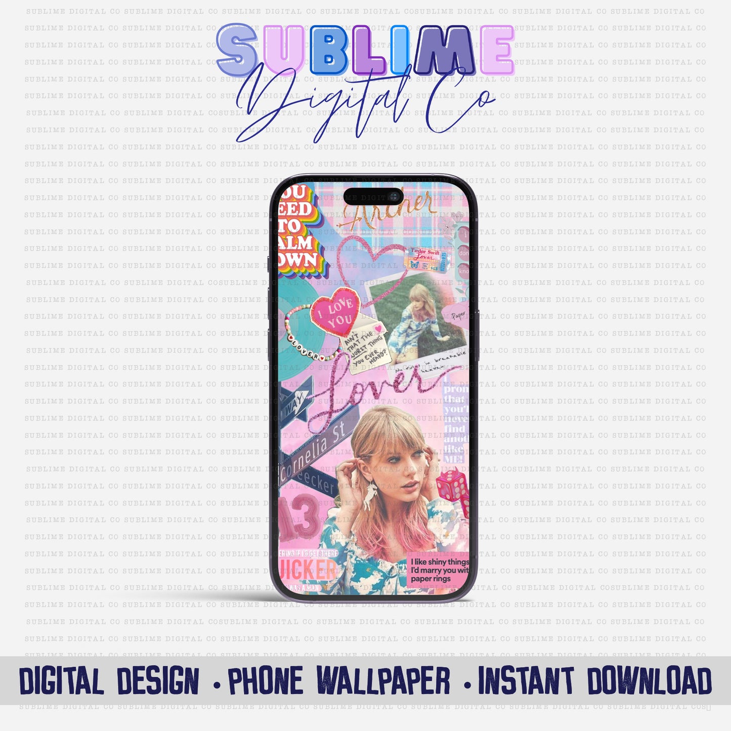 Love • Phone Wallpaper Designs • Instant Download • Sublimation Design