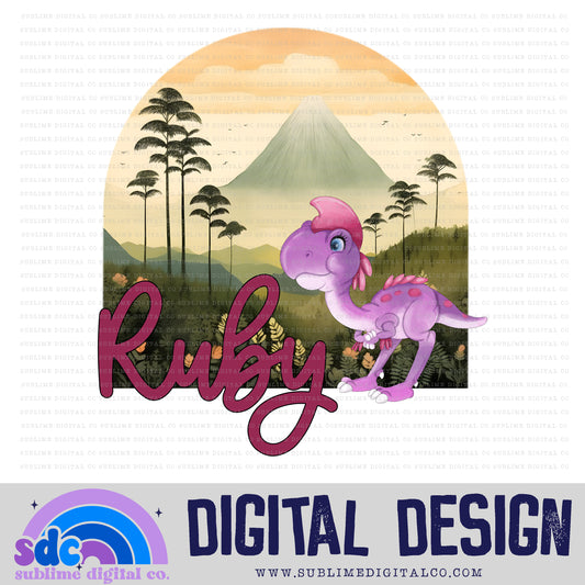 Purple Dinosaur • Dinosaurs • Instant Download • Sublimation Design