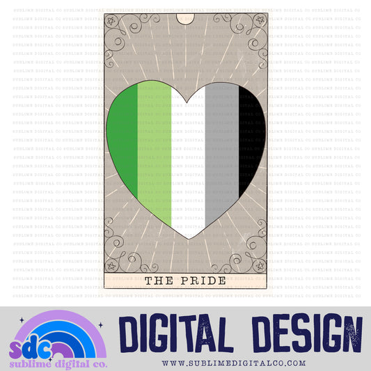 Aromantic Tarot Card • Pride • Instant Download • Sublimation Design