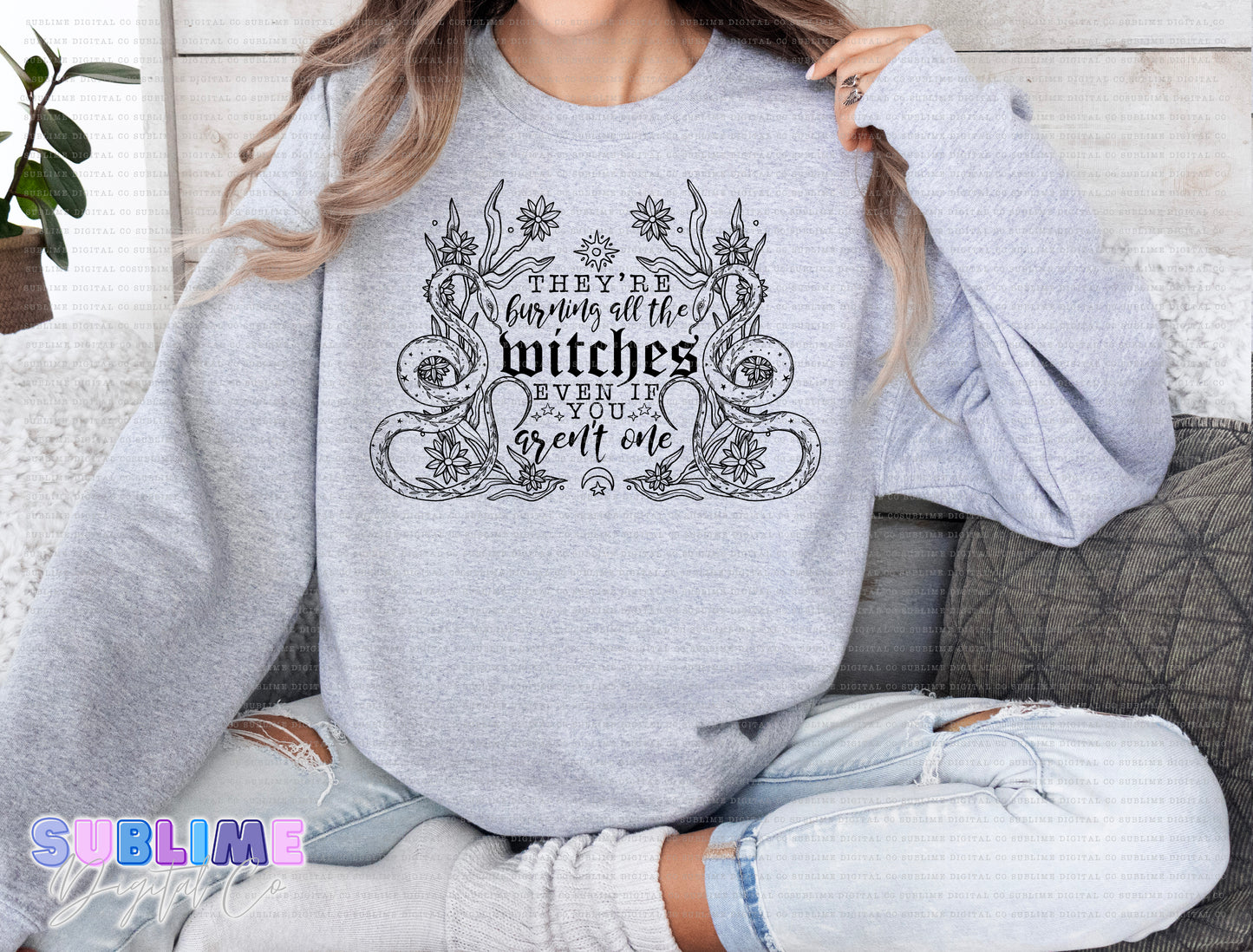 Burning All The Witches • Single Color • Adult Apparel • Made to Order • TAT: Up To 21 Days